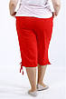 Жіночі літні брюки, бриджі лляні великих батальних розмірів 42-74, фото 6