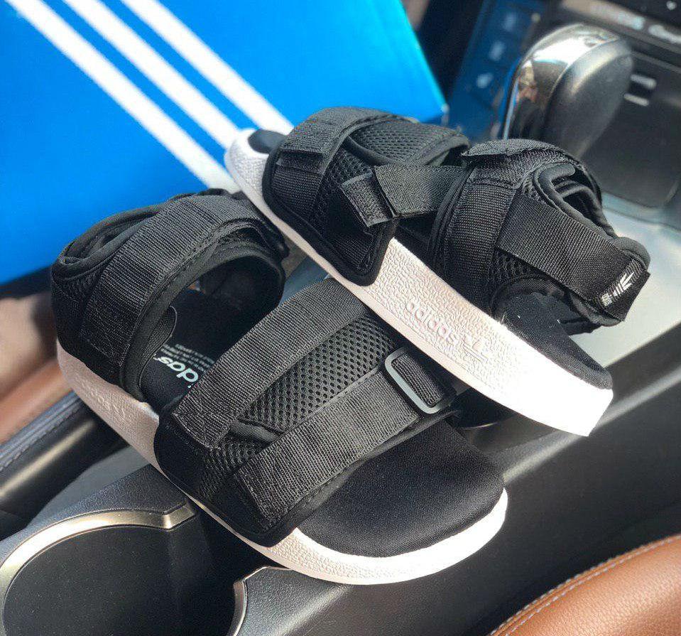 

Adidas Adilette Sandal Black White | сандалии женские; черно-белые; адидас; босоножки 41eur - 25.5cm, Черно-белый