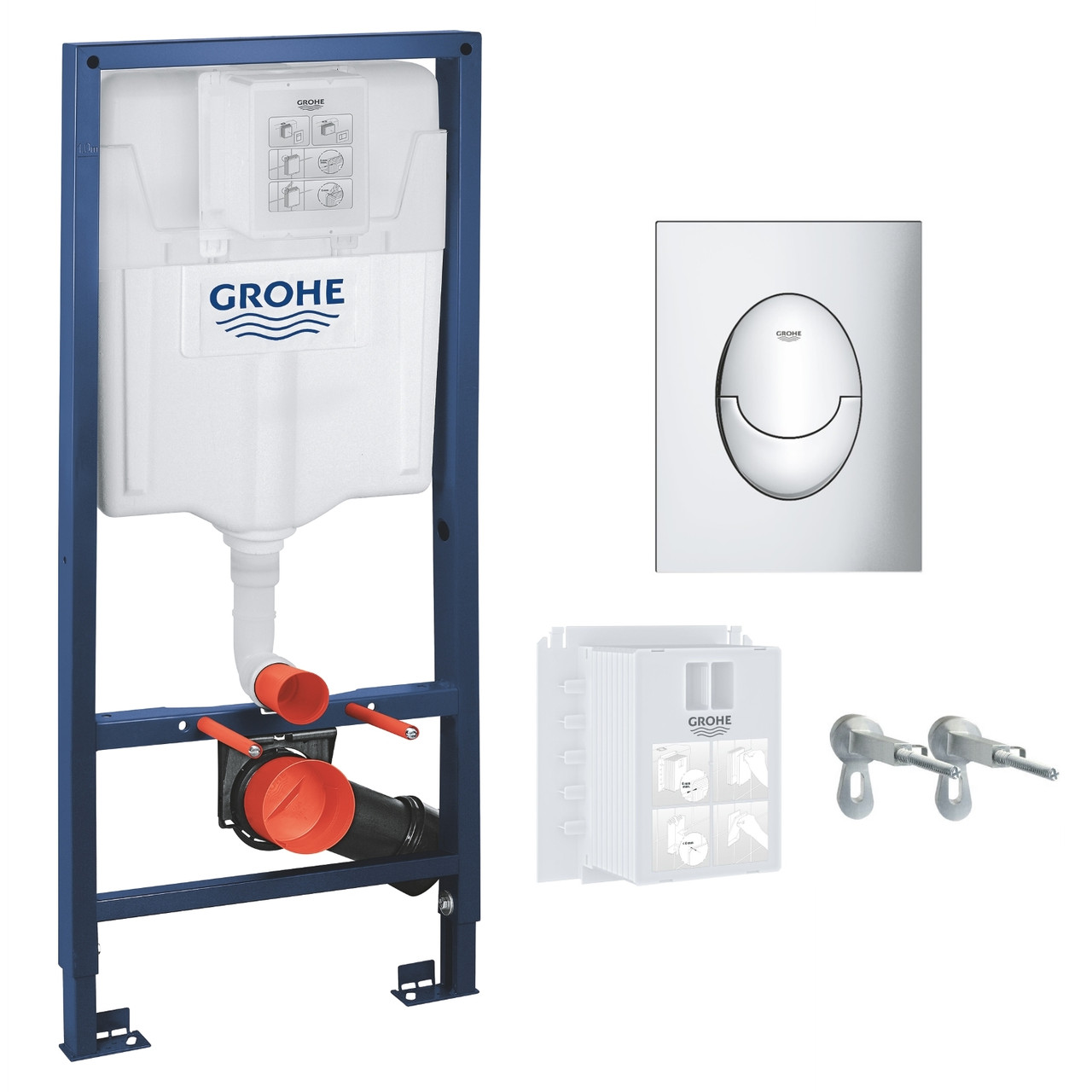 

Нужно дешевле Звоните. Grohe Rapid SL 3в1 комплект для подвесного унитаза (бачок, крепеж, кнопка хром -