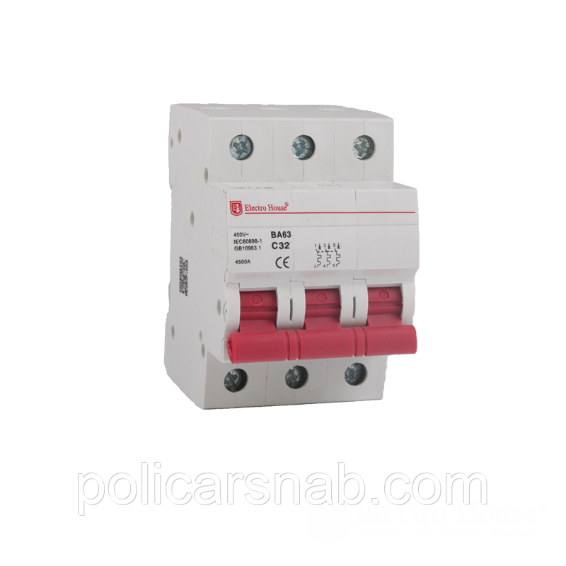 

ElectroHouse Автоматический выключатель 3P 100A EH-3.100