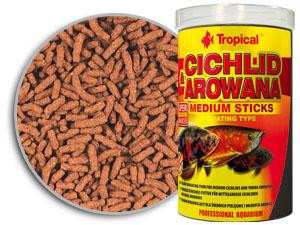 

Корм для рыб Tropical Cichlid & Arowana Medium Sticks, 10000 мл