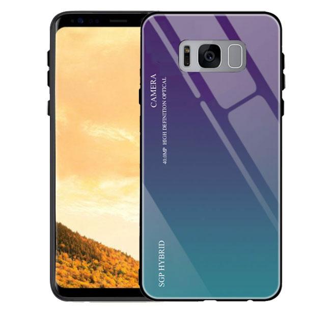 

Чехол бампер Primo Gradient Glass для Samsung Galaxy S8 Plus (SM-G955) - Purple