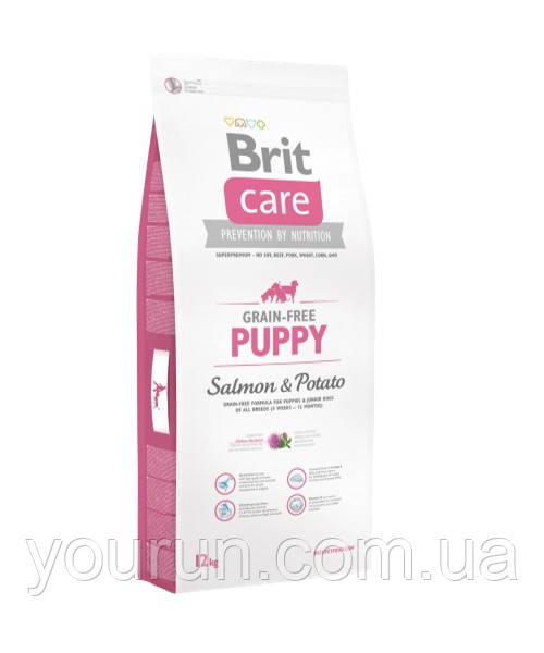 Brit Care (Брит Кеа) Puppy Salmon and Potato Беззерновой корм для цуценят з лососем і картоплею 12кг