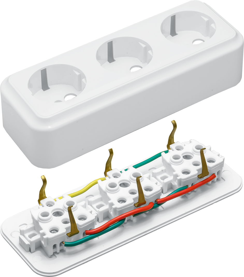 Подключение многоместной розетки Розетка трехместная с заземлением серия "МАГЛЕВ" ТМ"MARSHEL": продажа, цена в Ки