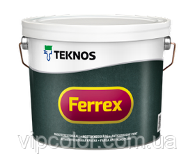 

TEKNOS FERREX Грунтовочная универсальная краска Серый 10л