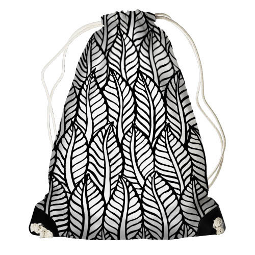Рюкзак-мешок Рисунок Листья фикуса (RM_BOH022_BL)