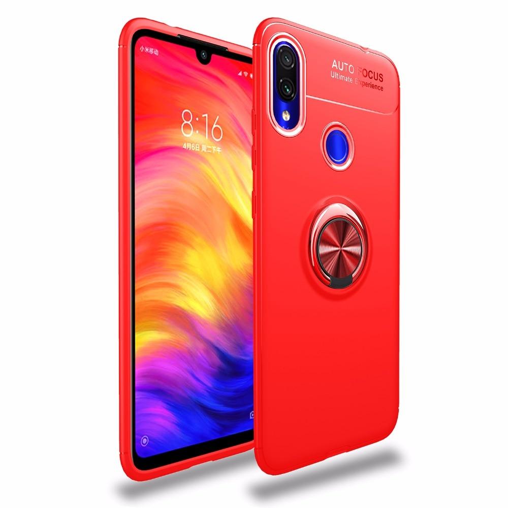 

Чехол TPU Ring для Xiaomi Redmi 7 бампер оригинальный с кольцом Red, Красный