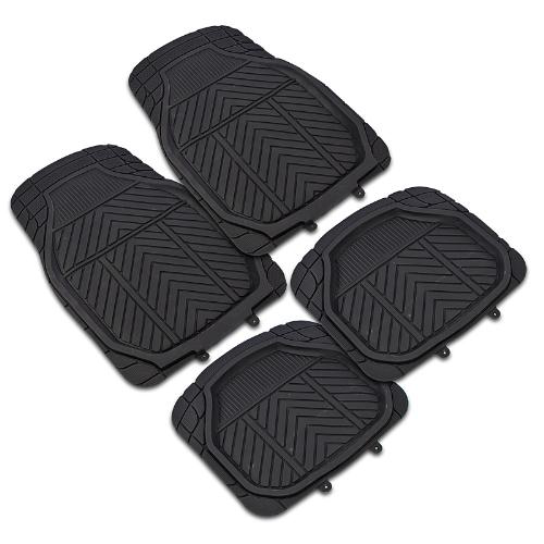 

Коврики PVC with NBR TS 1839 P BK 4шт./компл. черные 74x50 51x47, Черный
