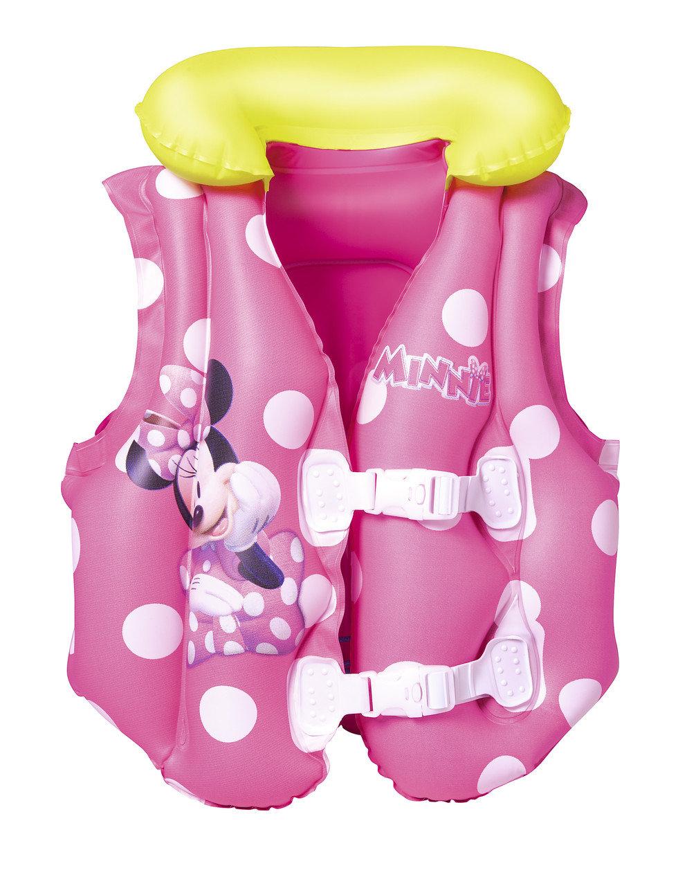 Надувной жилет для плавания BW 51х46 см розовый для девочки Микки Маус