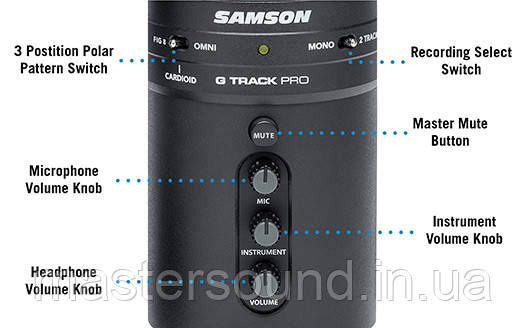 USB-мікрофон Samson G -Track Pro купити в MUSICCASE 