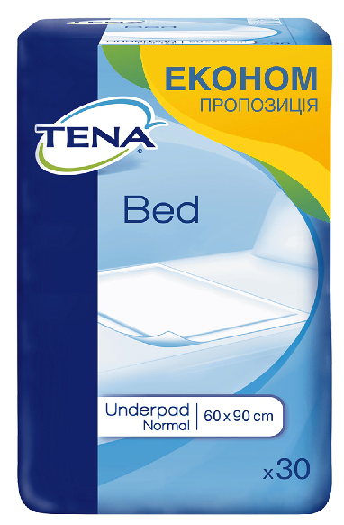 

Одноразовые пеленки впитывающие Tena Bed Normal 60x90 (30шт.)