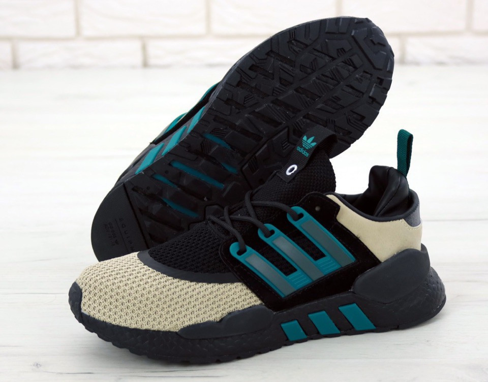 

Кроссовки мужские Adidas Equipment в стиле Адидас Эквипмент, текстиль, текстиль код KD-11875. Черные с бежевым