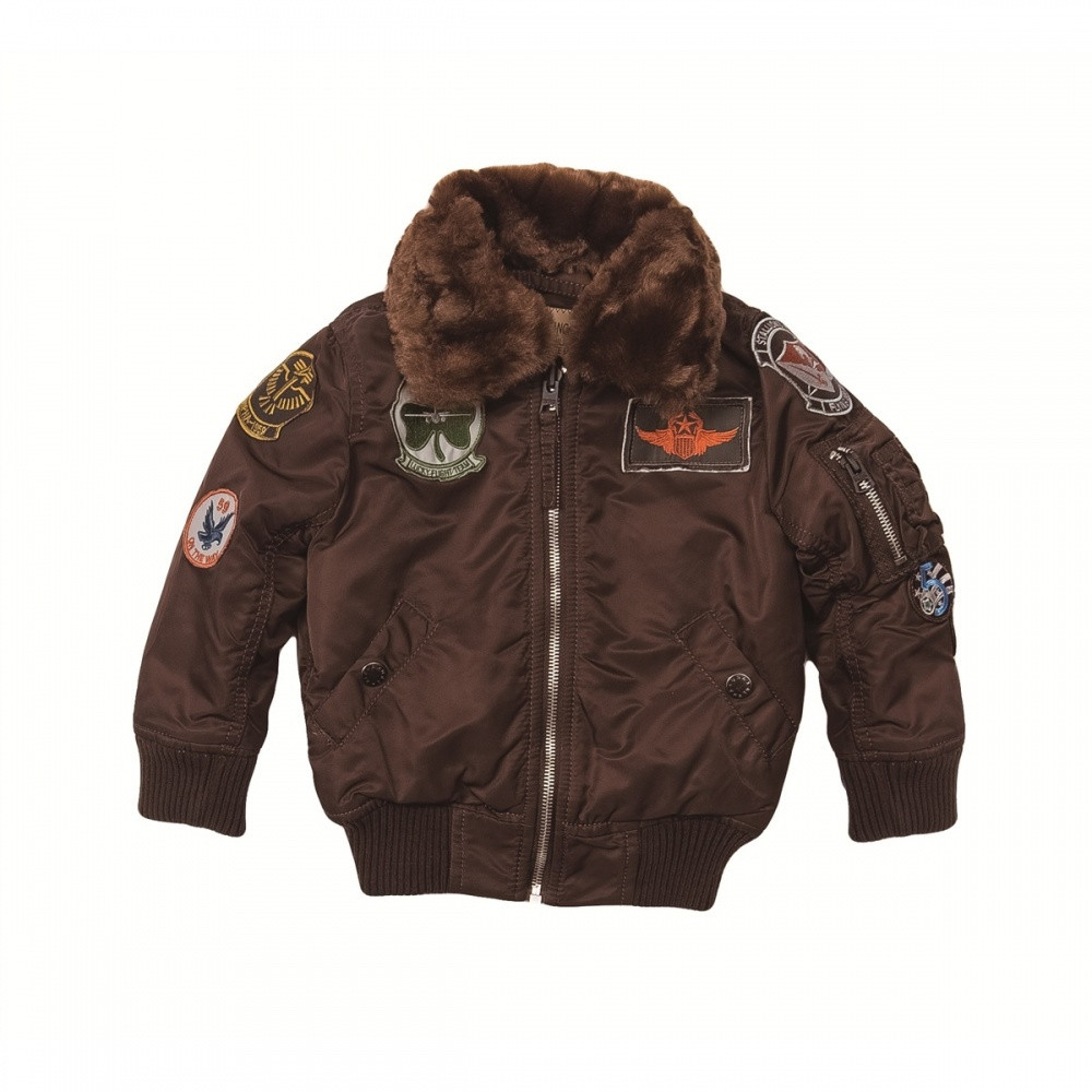 Детская куртка Maverick Jacket Alpha Industries  (коричневая)