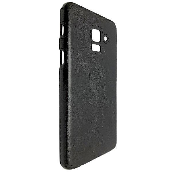 

Чехол-накладка DK-Case силикон кожа Sitched для Samsung A8 Plus (black), Черный