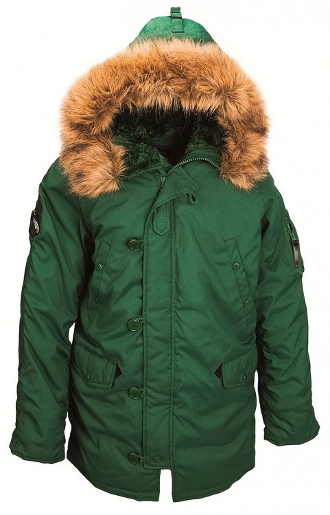 Мужская зимняя куртка аляска Altitude Parka Alpha Industries (зеленая)