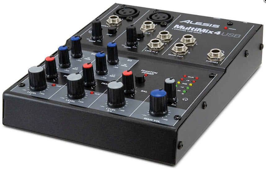 

ALESIS MULTIMIX 4 USB 4-канальный микшер со встроенным USB аудиоинтерфейсом