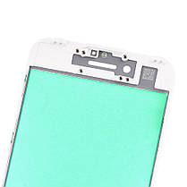 Скло дисплея iPhone 7 (4.7") з рамкою і плівкою OCA (White) Original, фото 3