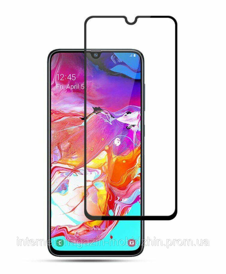 

Защитное стекло Samsung A705 Galaxy A70 2019 черное Full Glue 3D, на весь экран, полная поклейка