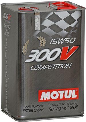 

Масло моторное для автоспорта Motul 300V COMPETITION SAE 15W50 (5L)