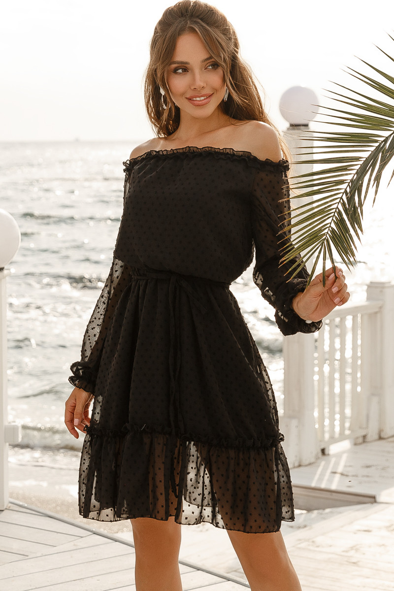 Женское платье(цвет Черный) 1163-3 S,M,L,XL