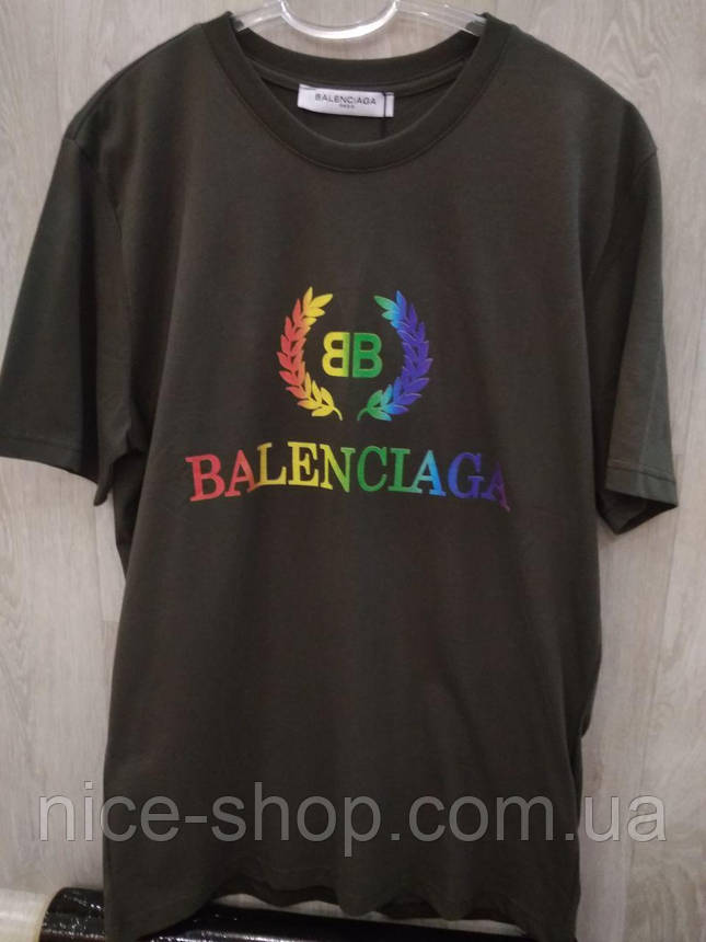 Футболка мужская Balenciaga, цвета хаки: продажа, цена в Одессе. футболки и  майки мужские от "Nice shop - Сумки Платки Косметика " - 993779923