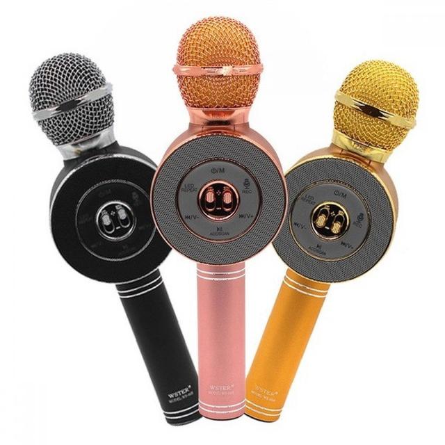 Микрофон-колонка bluetooth WS-668. 3 цвета на выбор