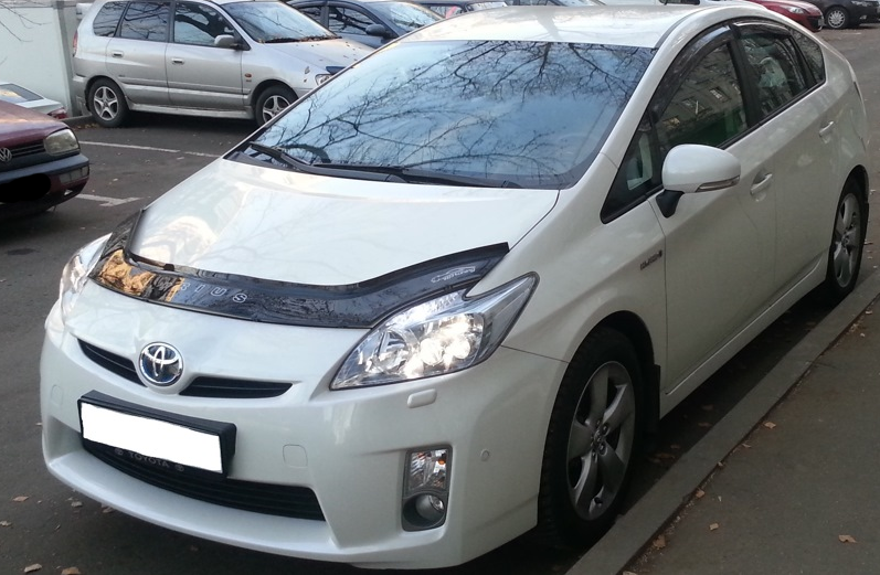 

Дефлектор капота Toyota Prius 2009- / Мухобойка Тойота Приус 2009-