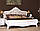 Кровать "Прованс без каркаса мягкая спинка" Белый глянец ТМ "Миро марк", фото 2