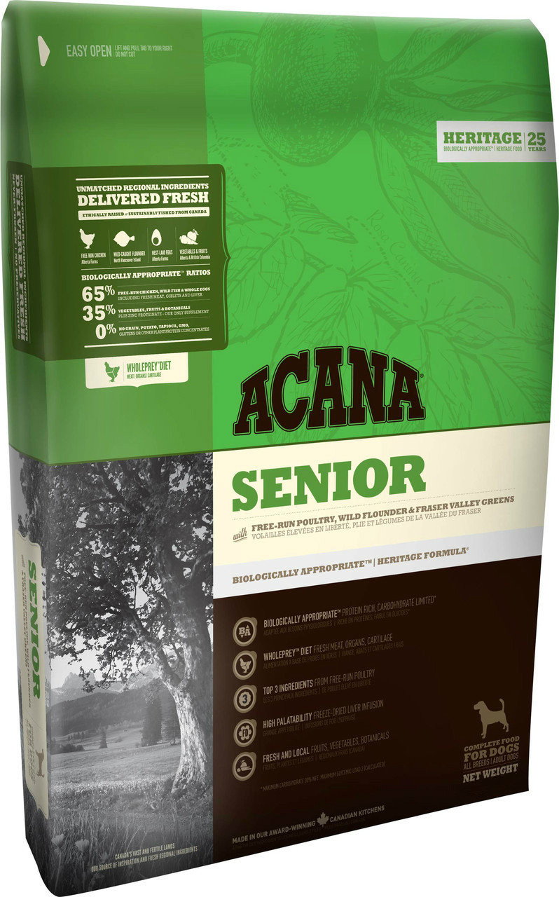 

Сухой корм Acana SENIOR Dog 2 кг - корм для собак всех пород от 7 лет (цыпленок/рыба)