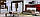 Ліжко Рома 180*200 c каркасом і підйомним механізмом білий глянець ТМ Миро-Марк, фото 4