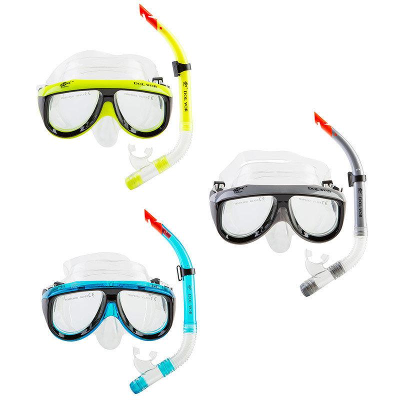 Набір для плавання підлітковий маска з трубкою Dolvor M213-1+SN52P