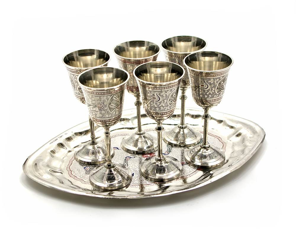 

Рюмки бронзовые цветные (н-р 6 шт.) (Goblet Set CDC Med.-Lacca)