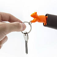 Ключница настенная и брелок для ключей Squirrel Qualy (оранжевый), фото 2