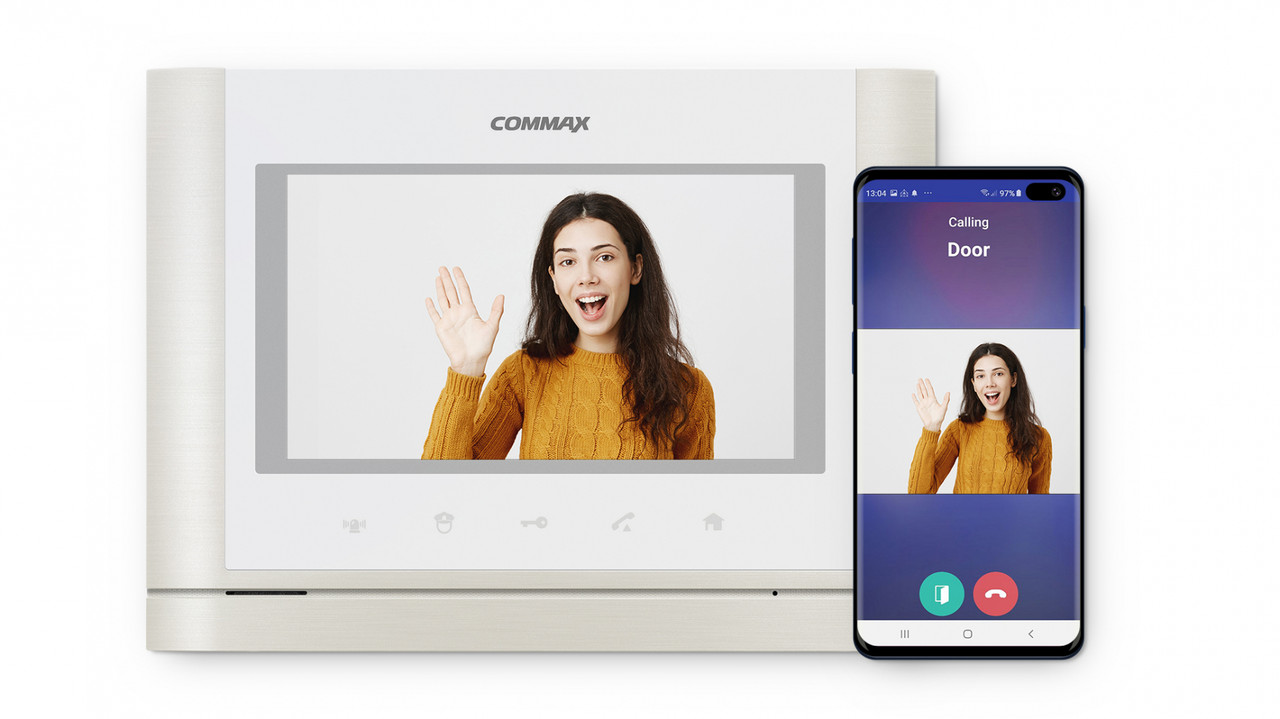

Commax CMV-70MX — IP видеодомофон с функцией "умный дом", сенсорный экран, запись на карту памяти microSD