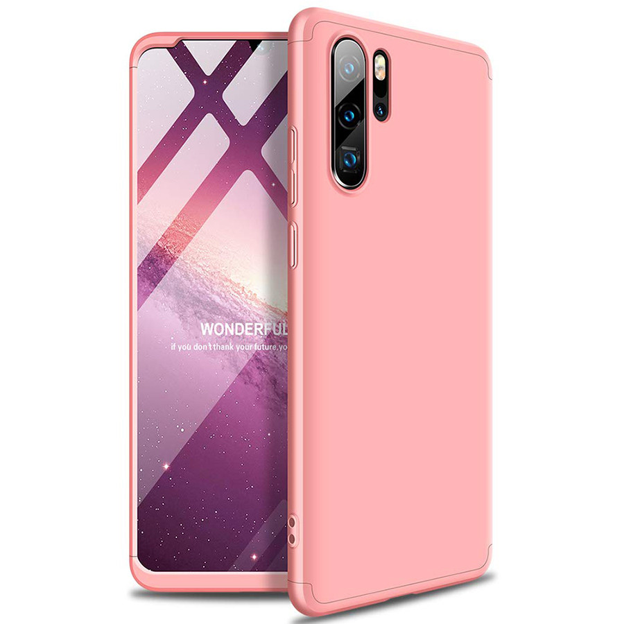 

Пластиковая накладка GKK LikGus 360 градусов для Huawei P30 Pro Розовый / Rose Gold