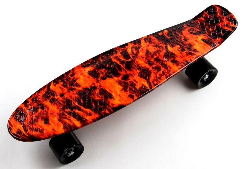 

Пенни Борд Penny Board 22Д Fire Светящиеся колеса