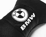 Подушки на підголовник з логотипом автомобіля BMW (Чорний колір), фото 3