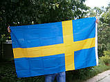 Прапор Швеції з металевими люверсами 90 x 150 см. MFH. Німеччина., фото 2