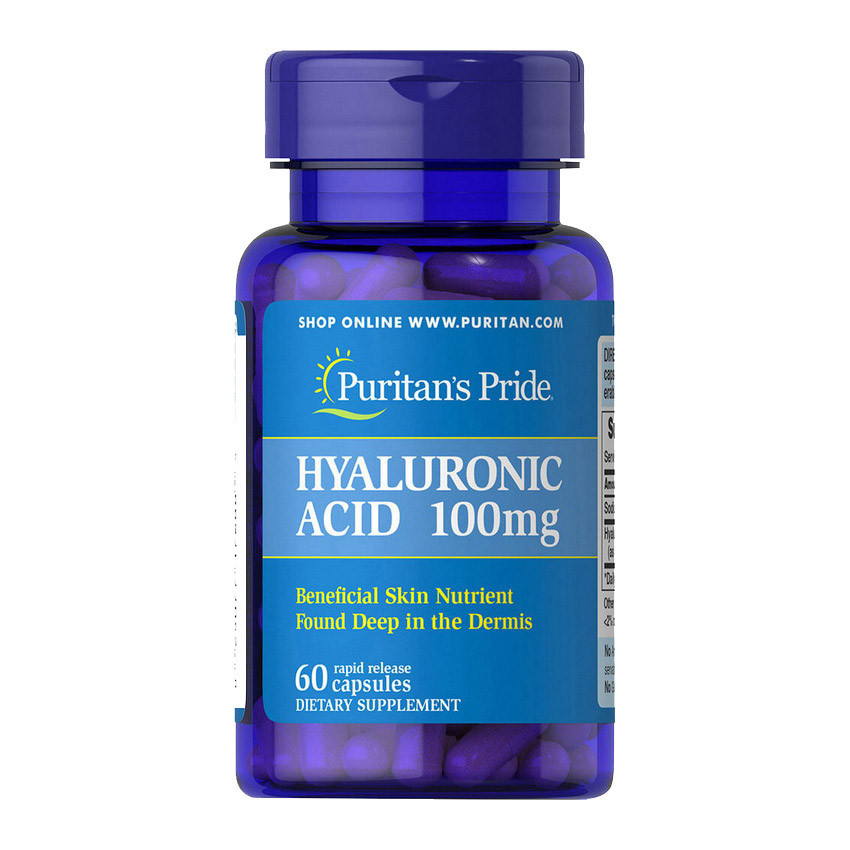 

Hyaluronic Acid 100 mg (60 capsules) Puritan's Pride