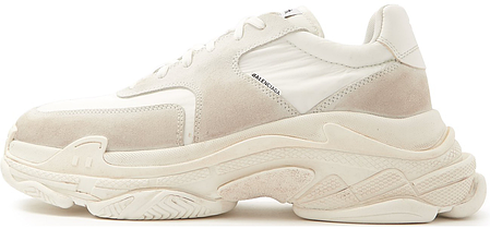 9000 White Synthetic White Triple S Sneakers From Balenciaga