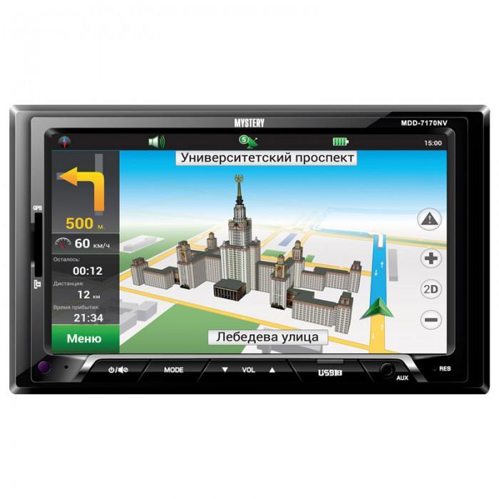 

USB/SD автомагнитола 2Din Mystery MDD-7170NV c ТВ-тюнером и GPS модулем