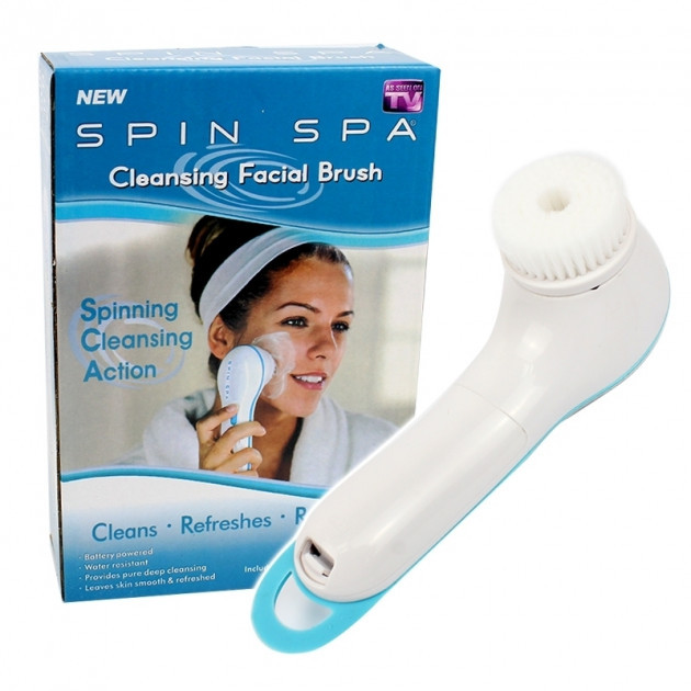 Щетка для умывания чистки лица Spin Spa Cleansing Facial Brush 