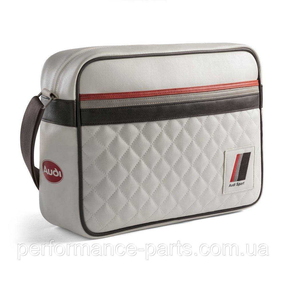 Наплічна сумка Audi Heritage Messenger Bag, Offwhite, артикул 3151800800