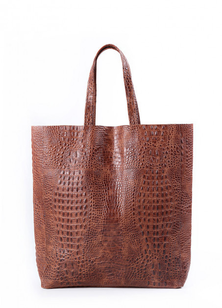 

Кожаная сумка POOLPARTY City (leather-city-croco-brown)