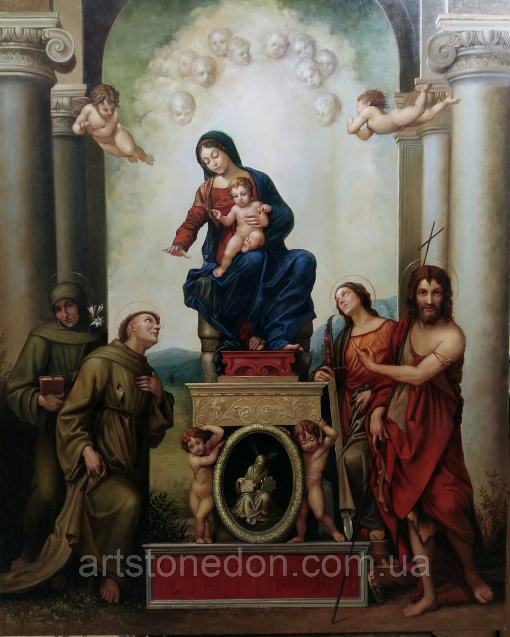

Картина Антонио Корреджо "Мадонна со Святым Франциском" 100*80 см (копия). Ручная работа картин в Украине
