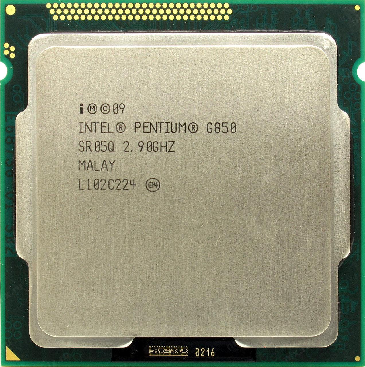 

Процессор Intel Pentium Dual-Core G850 2.9GHz/3MB/5GT/s (SR05Q) s1155, tray