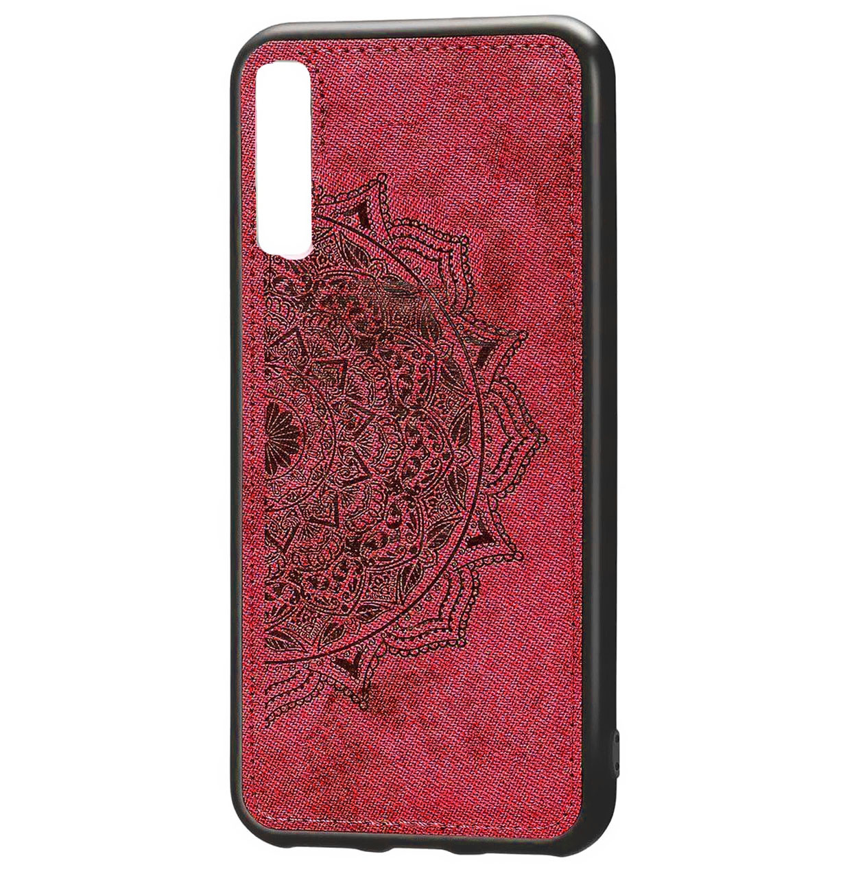 

Чехол-накладка TPU+Textile чехол Mandala с 3D тиснением для Samsung Galaxy A70 (2019) SM-A705F Red