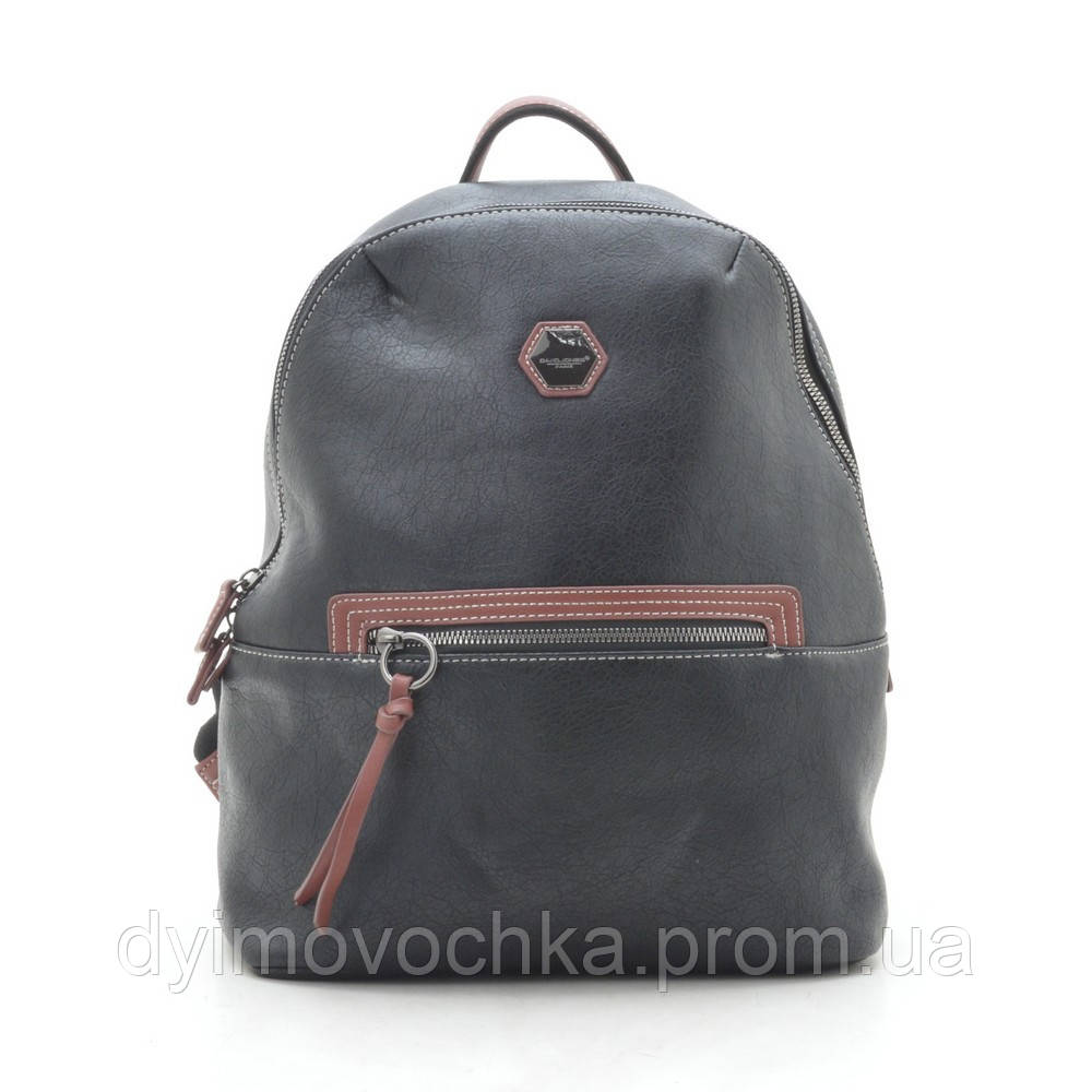 

Рюкзак David Jones CM5326 black, кожзам, черный