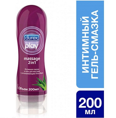 

Интимный гель-смазка Durex Play Massage 2 in 1 Aloe Vera 200 мл (5038483962657)