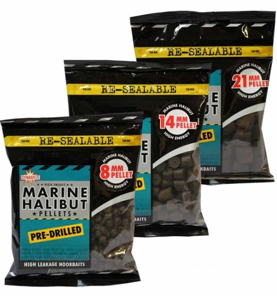 

Пеллетс насадочный Dynamite Baits Drilled Marine Halibut Pellets 350 g 8 мм